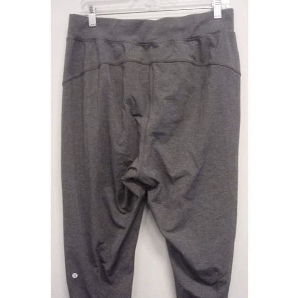 Lululemon Women's Gray Tapered Leg Pull On Cropped Pants Size 10 - Picture 4 of 4
